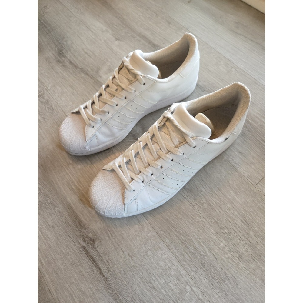 Adidas Originals Superstar Sneakers Mens 10 US Shies White - Picture 3 of 9